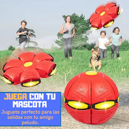 Pelota Balón Volador Frisby Con Luz Led